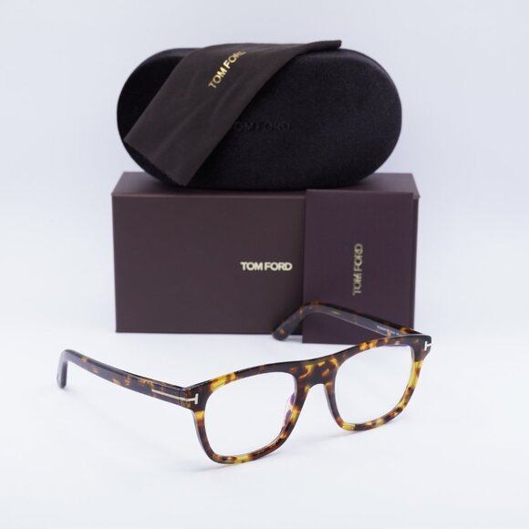 Tom Ford FT5939-B 053 Square Eyeglasses 52mm - Blonde Havana - Picture 7 of 10